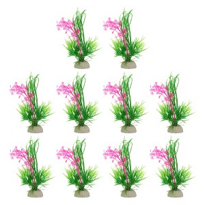 Unique Bargains Fish Tank Aquarium Decorations Plastic Plants 5.12" - 1 of 4