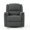 Gliding Recliner Chair with Swivel, Manual Glider Rocking Chair, CENGHU Adult Recliner Chair,Adjustable Modern Single Recliner Chair - 2 of 4