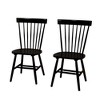 Set of 2 Venice High Back Contemporary Windsor Dining Chairs - Buylateral - image 4 of 4