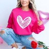 Simply Sage Market Women's Graphic Sweatshirt Heart Scribble - 2 of 4