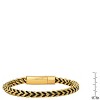 Steeltime Men's 18k gold plated stainless steel wheat chain bracelet - 3 of 4