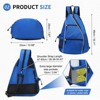 Unique Bargains Lightweight Durable Water Resistant Multi-Functional Tennis Pickleball Sling Bags - 3 of 4