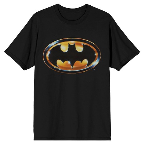 Dc Comic Book Batman Logo Men\'s Black Short Sleeve Graphic Tee Shirt :  Target