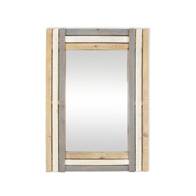 Cheung's Mila Multicolored Wood Framed Mirror