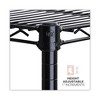 Alera NSF Certified 6-Shelf Wire Shelving Kit, 48w x 18d x 72h, Black - 3 of 4