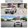 COZONY 12V Kids Ride-On Police Car, Battery-Powered Electric Vehicle with Remote, Flashing Lights & Music - 3 of 4