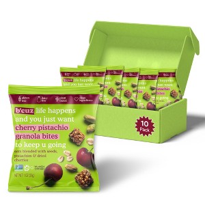 B'cuz Snacks Granola Bites 1oz-Bag Multipacks, Gluten Free Delicious Healthy Snacks for Adults & Kids - 1 of 4