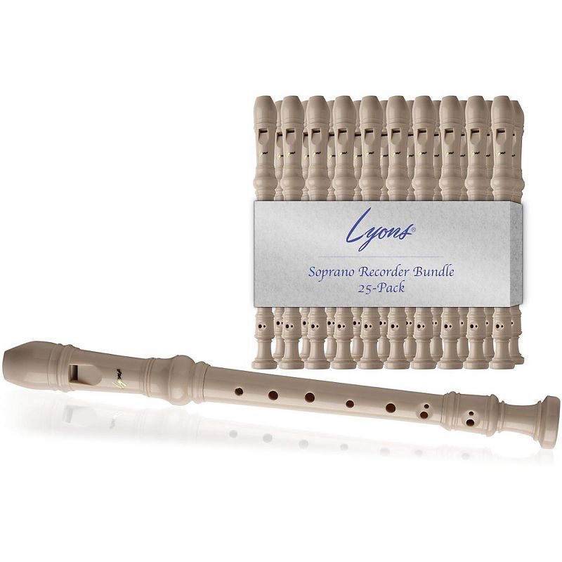 Lyons Soprano Recorder Value Bundle 25-Pack Ivory, 1 of 3