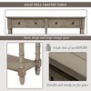 LIVAREEmlen Console Table Sofa Table Easy Assembly with Two Storage Drawers and Bottom Shelf for Living Room, Entryway - 4 of 4