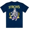 Mens Stroh's Since 1775 Navy Front and Back Print T-Shirt - 3 of 4