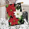 Briarwood Lane House Flag 40x28 For Outdoor Festive Poinsettias Christmas House Flag Flag For Christmas House Flag - 4 of 4