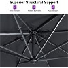 PURPLE LEAF 8 Feet Patio Umbrella Outdoor Cantilever Square Umbrella Aluminum Offset Umbrella with 360-degree Rotation for Garden Deck Pool Patio - 4 of 4