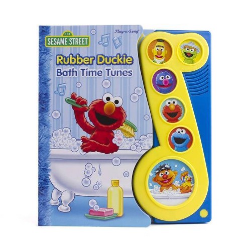 Sesame Street Rubber Duckie Bath Time Tunes Little Music Note Sound Book Board Book Target - rubber ducky song roblox id earrape