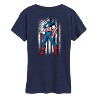 Women's - Marvel - Retro Distressed Flag Short Sleeve Graphic T-Shirt - image 2 of 4