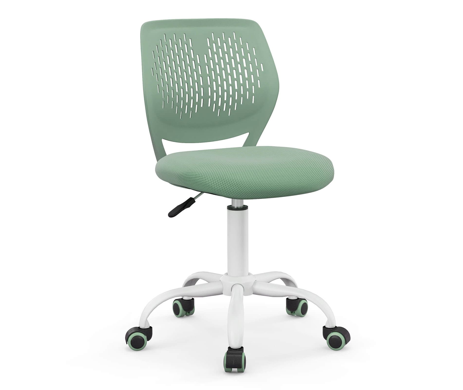 Costway Kids Desk Chair Ergonomic Swivel Children Mesh Study Height Adjustable Light Green
