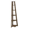 Monarch Specialties Bookshelf Bookcase Etagere Corner 5 Tier 72InchH Office Bedroom Laminate Walnut Contemporary Modern - 3 of 4