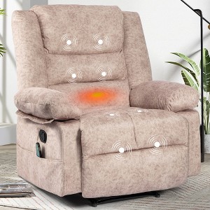 DOMETOUR Adult Massage Chair Massage Recliner Sofa, Electrically Heated Massage Chaise Longue, Single Sofa With Manual Adjustable Tilt Angle - 1 of 4
