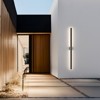 LamQee Black Long Outdoor Wall Lights Modern Exterior Lighting Fixtures LED Linear Outdoor Wall Sconces Lighting - 4 of 4
