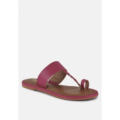 Harris Fuchsia Toe Ring Braided Slip Ons 7.5 (us) - Women : Target