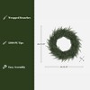 LuxenHome 35-Inch Large Artificial Holiday Wreath, Green Christmas Mantel & Entryway Accent - 3 of 4