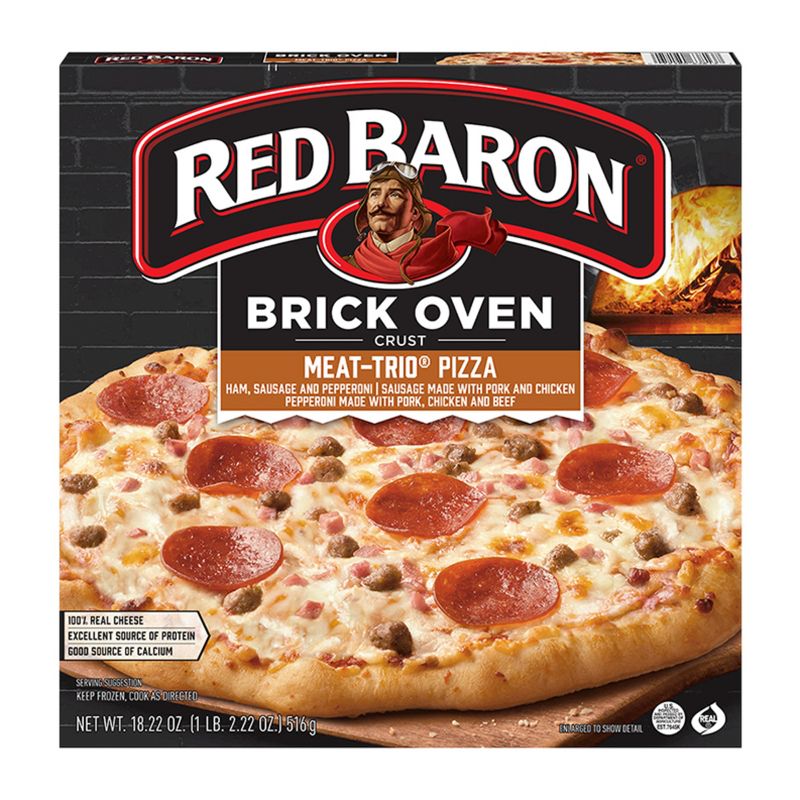 Red Baron Brick Oven Meat Trio Frozen Pizza - 18.22oz, 1 of 12