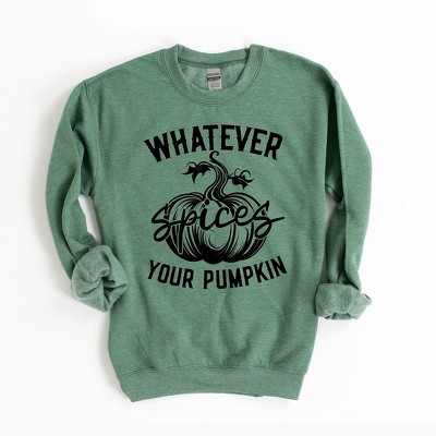 Simply Sage Market Women's Graphic Sweatshirt Retro Whatever Spices Your Pumpkin