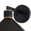 Vaxcel Dunbar 1 - Light Wall Light in  Matte Black/Gold - 3 of 4