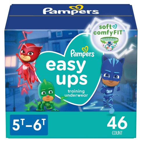 Pampers Easy Ups Boys' Diapers Super Pack - Size 5t-6t - 46ct : Target