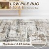 Modern Abstract Washable Rug, Non Slip Non Shedding Soft Low Pile Carpet for Living Room Bedroom Nursery, Contemporary Foldable Mat - 4 of 4