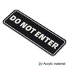 Unique Bargains Acrylic Self-Adhesive Decor Business Do Not Enter Sign - 3 of 4
