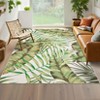 Area Rug Washable Low Pile Non Slip Rugs Palm Tree Leaf Area Rug Foldable Stain Resistant Indoor Carpet for Living Room Bedroom - 3 of 4