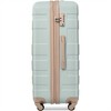 BEAFUP 3-Piece Expandable ABS Luggage Sets, Hardside Lightweight Durable Suitcase with Spinner Wheels and TSA Lock - 20", 24", 28" (Grey, Green) - 4 of 4