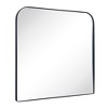 TEHOME Decole Large Rectangular Stainless Steel Framed Wall Mounted Bathroom Vanity Mirror - 3 of 4