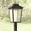 Minka Lavery Industrial Outdoor Post Light Fixture Chelesa Bronze LED 24 1/4" Clear Seeded Glass for Exterior Barn House Porch - 2 of 2