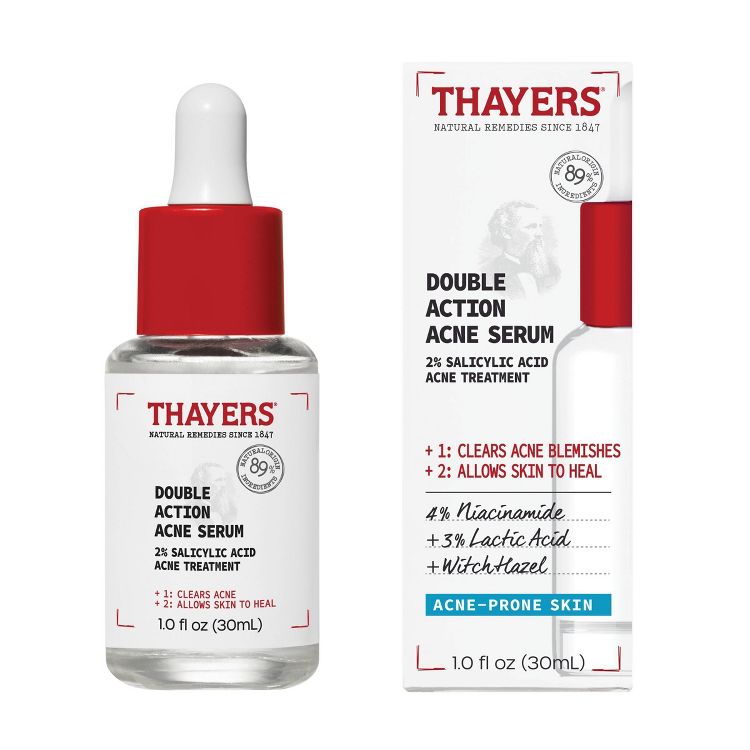 Thayers Natural Remedies Double Action Acne Serum with Salicylic Acid - 1 fl oz, 1 of 8