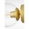 Elegant Lighting Rogelio 1 light Chrome and Clear Bath Sconce - 3 of 4