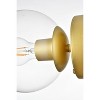 Elegant Lighting Rogelio 1 light Black and Clear Bath Sconce - image 3 of 4