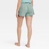 Women's Striped Cotton Pajama Shorts - Auden™ - 2 of 4