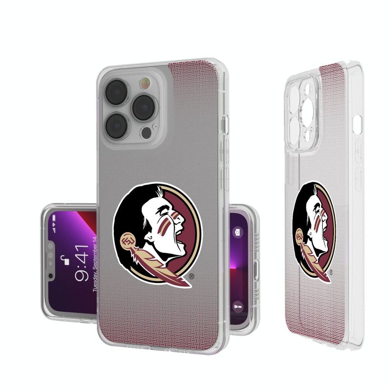 Keyscaper Florida State Seminoles Linen Clear Phone Case, 1 of 7