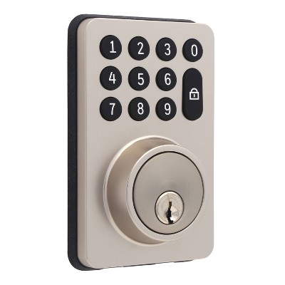 Satin Nickel Digital Deadbolt Door Lock with Keypad