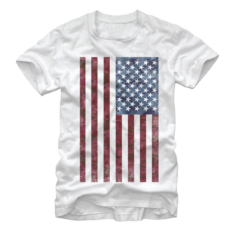 Men's Lost Gods Camo American Flag T-Shirt, 1 of 5