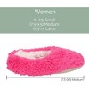 Elanze Designs Hot Pink Two Tone Womens Plush Lined Cozy Non Slip Indoor Soft Slippers - Medium - 4 of 4