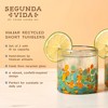 Segunda Vida Viajar Hand-Blown Short Tumblers, Recycled Drinking Glasses, Vibrant Design Cocktail Tumbler, 12 oz, Set of 2 - 2 of 4