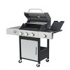 Coolbibila-3-Burner Propane Gas BBQ Grill, Outdoor Grill Station With High Power Output Of 37230BTU, Iron BBQ Grill With Push-And-Turn Ignition System - 3 of 4