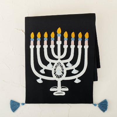 72" x 14" Cotton Hannukah Menorah Table Runner - Opalhouse™ designed with Jungalow™