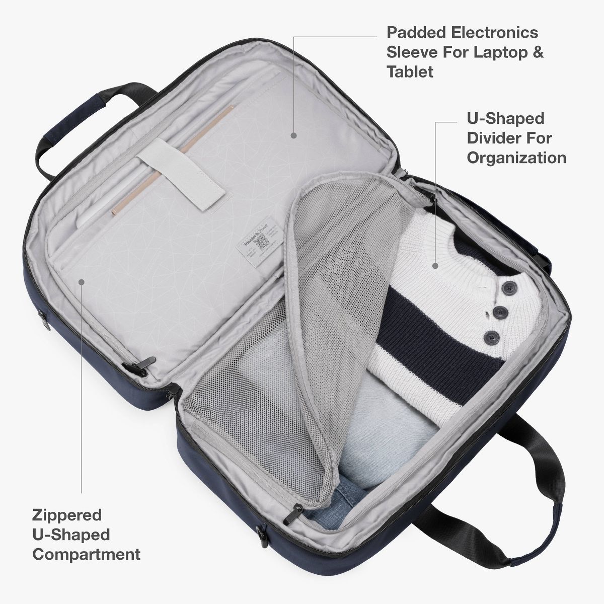 Traveler's Choice Wanderbout 27L Clamshell Weekender Travel Duffel Bag - thumbnail 4