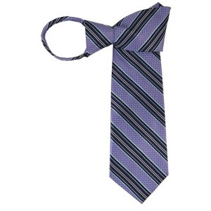 Men's Stripe 3.5 Inch W And 20 Inch L Zipper Neckties - 1 of 3