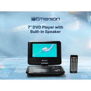 Emerson EPD-7001 7” DVD Player With Built-In Speaker, Black - 1 of 4