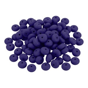 Unique Bargains Lentil Focal Cute Silicone Beads for Keychain Jewelry Making 50 Pcs - 1 of 4