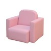 Whisen 2-in-1 Multifunctional Kids Sofa Convertible Table and Chair Set, Gift for 3 years old Boys Girls - Pink - 3 of 4